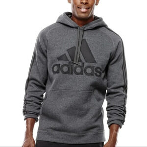 ADIDAS grey and black hoodie
Size: medium